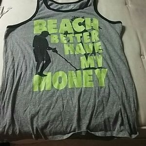 A funny tank top.